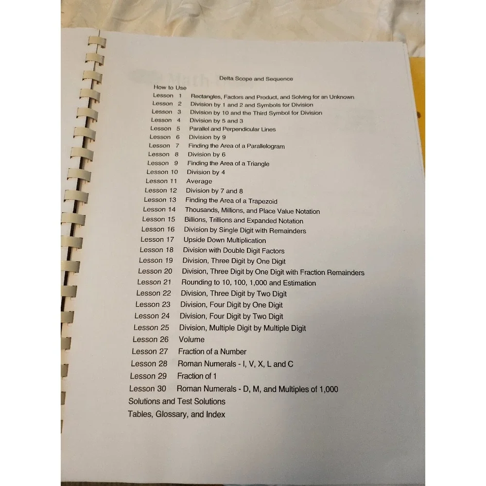 DELTA Teacher‎ Manual and Test Booklet - FOCUS: DIVISION By Steven Demme